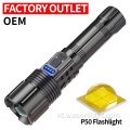 Desain Penjualan Panas Teknologi Baru XHP50 Long Range LED USB Senter Rechargeable Fokus Terbilang LED Senter LED Torch